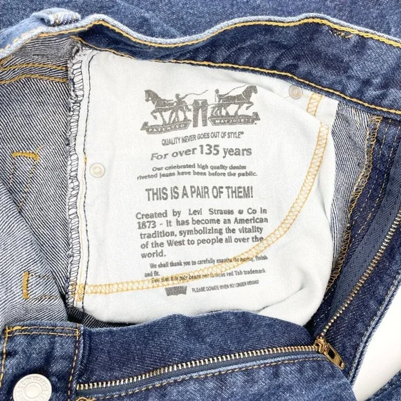 Levis 550 Mens Jeans Size 36x30 Tapered Leg Relaxed Fit Street Classic Preppy - Picture 11 of 16